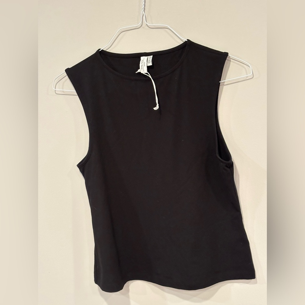 & Other Stories Black Cotton Top size M Sleevesless
